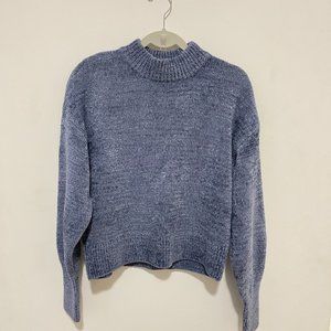 Glittery Knit Jumper in Navy Blue